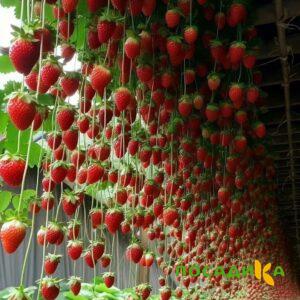 Клубника ампельная Анастасия купить по цене от 370р. в интернет-магазине «Посадика» с доставкой почтой в в Магасе и по всей России – [изображение №1].